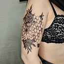 Mein Abschlussprojekt für den Kurs: Gestalten und Tätowieren von naturverbundenen Motiven. Un projet de Illustration traditionnelle, Dessin, Conception de tatouage, Illustration botanique et Illustration naturaliste de bonniestattoodiele - 16.02.2023