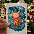 New year & Christmass post cards. Un projet de Illustration traditionnelle, Conception de personnages, Artisanat, Peinture, Illustration jeunesse , et Aquarelle de Inga Glukhova - 28.12.2022