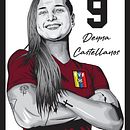 Seleccion Venezolana de futbol femenino . Traditional illustration, Graphic Design, and Digital Drawing project by Starlin Ochoa Cortesia - 12.27.2022