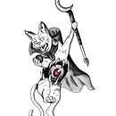 Meu projeto do curso: Ilustração de tatuagens blackwork do zero. Projekt z dziedziny Trad, c, jna ilustracja,  R, sunek, Ilustracja c, frowa, Projektowanie tatuaż, R, sunek c i frow użytkownika Conrado Rafael - 07.06.2023