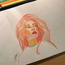 Meu projeto do curso: Desenho de retratos vibrantes com lápis de cor. Un progetto di Disegno, Disegno di ritratti, Sketchbook e Disegno con matite colorate di Juli Losi - 16.02.2023