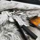 Mi proyecto del curso: Ilustración de animales con carboncillo y tinta. Un progetto di Belle arti, Illustrazione con inchiostro e Illustrazione naturalistica di Arabella Sumner - 17.02.2023