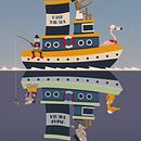Over the Sea | Under the Sea. Traditional illustration project by Isaac Martin Castro - 02.17.2023