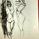  Principios de dibujo anatómico con carboncillo. Un proyecto de Bellas Artes, Dibujo, Dibujo realista y Dibujo anatómico de Azael Martinez Sanchez - 12.02.2023