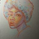Mi proyecto del curso: Dibujo de retratos llamativos con lápices de colores. Een project van  Tekening,  Portrettekening, Sketchbook y Tekenen met kleurpotloden van andrea_acevedo00 - 18.02.2023