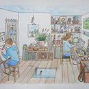 My project for course: Creative Sketching: Fill Your Illustrations with Life and Detail. Un progetto di Illustrazione tradizionale, Bozzetti, Disegno a matita, Disegno, Pittura ad acquerello, Sketchbook e Illustrazione con inchiostro di Luci Gorell Barnes - 20.02.2023
