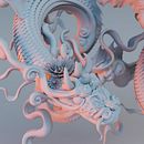 Koi Chinese Dragon - Sculpting. Projekt z dziedziny 3D i Rzeźba użytkownika Federico Del Sordo - 20.02.2023
