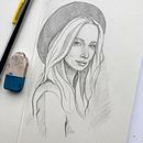 My project for course: Portrait Sketchbooking: Explore the Human Face . % Jo Romero tarafından hazırlanan Eskiz çizimi, Çizim, Portre Çizimi, Sanatsal Çizim, Ve Eskiz defteri projesi - 02.21.2023