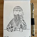 Inktober with pen and paper (2019 + 2022). Un progetto di Illustrazione tradizionale di Lollo Zackrisson - 21.02.2023