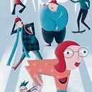 My project for course: Character Exploration for Expressive Illustration. Ilustração tradicional, Design de personagens, Desenho e Ilustração digital projeto de Lucie Mrázová - 22.02.2023