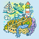Mi proyecto del curso: Diseño de mundos kawaii: crea ilustraciones alegres. Character Design, Digital Illustration, and Manga project by Lucía Santos Ponce - 02.22.2023