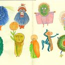 My project for course: Illustration Techniques to Unlock your Creativity. Projekt z dziedziny Design, Trad, c, jna ilustracja,  Sztuki piękne,  Malarstwo, Kreat, wność, Kreat, wne zabaw, z dziećmi i Sketchbook użytkownika Ellen Lambrichts - 22.02.2023