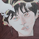 My project for course: Chiaroscuro Creative Portrait with Pencils. Un progetto di Illustrazione tradizionale, Disegno a matita, Disegno di ritratti, Disegno artistico e Disegno con matite colorate di Priya MK - 22.02.2023