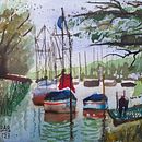Mi proyecto del curso: Pintura en acuarela de paisajes marinos . % Omar Sánchez Martínez tarafından hazırlanan Tablo, Sulubo, a Resim, Doğalcı İllüstras, Ve on projesi - 02.23.2023