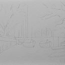 Meu projeto do curso: Pintura em aquarela de paisagens marinhas. Un projet de Peinture, Aquarelle et Illustration naturaliste de Dinis Ponteira - 23.02.2023