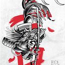 Mi proyecto del curso: Ilustración de tatuajes blackwork desde cero. Projekt z dziedziny Trad, c, jna ilustracja,  R, sunek, Ilustracja c, frowa, Projektowanie tatuaż, R, sunek c i frow użytkownika Ricardo Gil Gallego - 23.02.2023