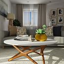 Cozy Usseira Villa. 3D, Interior Design, Decoration, Architecture, Interior Architecture, and 3D Modeling project by Joana Conde - 02.24.2023