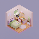 Isometric room . 3D de Laurelyne Damier - 02.24.2023