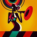 Noches de Jazz. Een project van  Creativiteit y  Beeldende kunst van Monse del Campo Sanz - 24.02.2023