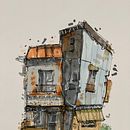 My project for course: Expressive Architectural Sketching with Colored Markers. Un projet de Esquisse , Dessin, Illustration architecturale, Carnet de croquis et Illustration à l'encre de l4lla984 - 25.02.2023