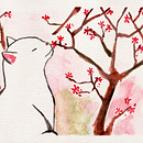 Mon projet du cours : Illustration à l’aquarelle de style japonais. Un proyecto de Ilustración tradicional, Dibujo y Pintura a la acuarela de Mélanie - 26.02.2023
