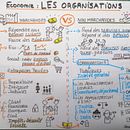Sketchnotes sur les organisations en économie. Un projet de Illustration traditionnelle de alyca92 - 27.02.2023