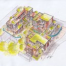 Mein Abschlussprojekt für den Kurs: Architektur zeichnen: von der Idee zur Konzeptualisierung. Un projet de Architecture, Esquisse , Dessin et Illustration architecturale de Lenny Schwieger - 27.02.2023