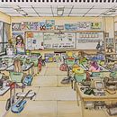 My project for course: The Art of Sketching: Transform Your Doodles into Art (single point perspective) Ein Projekt aus dem Bereich Traditionelle Illustration, Bleistiftzeichnung, Zeichnung und Sketchbook von Sylvia Strauss - 28.02.2023