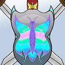 BUTTERFLY SWORD & SHIELD. Un proyecto de Ilustración tradicional de Cesar Augusto Boada Lugo - 11.02.2023