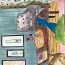 Ich mache es mir bequem . % Bitter Monika tarafından hazırlanan Geleneksel illüstras, Ve on projesi - 02.28.2023