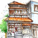 My project for course: Expressive Architectural Sketching with Colored Markers Laura Villafani. Esboçado, Desenho, Ilustração arquitetônica, Sketchbook e Ilustração com tinta projeto de lauravillafani - 28.02.2023