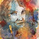 Il mio progetto del corso: Ritratto sperimentale con inchiostro, tè e alcol. Un proyecto de Bellas Artes, Pintura, Dibujo e Ilustración con tinta de Graziella Albore - 01.03.2023