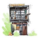 House sketch v.2 Ein Projekt aus dem Bereich Zeichnung und Architektur von Jakarin Binabdullah - 02.03.2023