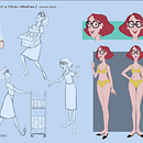 Not a Typical Librarian. Ilustração tradicional, e Design de personagens projeto de Barbara Negrete González - 03.03.2023