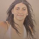  pencil portraits on toned paper. Fine Arts project by Randi Berliner - 03.04.2023