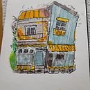 My project for course: Expressive Architectural Sketching with Colored Markers. Un progetto di Bozzetti, Disegno, Illustrazione architettonica, Sketchbook e Illustrazione con inchiostro di Gerd Inger Matre - 06.03.2023