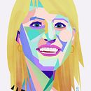 My project for course: Geometric Portraits with Procreate. Een project van Traditionele illustratie y Digitale illustratie van penelopepickle - 04.03.2023