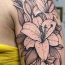 My project for course: Botanical Tattoo with Pointillism. Un proyecto de Ilustración tradicional, Diseño de tatuajes e Ilustración botánica de Melissa De Jesus - 05.03.2023