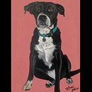 Lula . Pictură acrilică și Desen realist de Naomi Kotkins - 12.28.2022