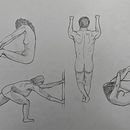 Bocetos cuerpo + examen avió. Un progetto di Disegno a matita di Anaïs Castro Pros - 09.03.2023