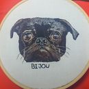 Mi proyecto del curso: Retratos de mascotas: técnicas para bordar pelaje. Een project van Craft, Borduurwerk y Textielontwerp van agloserm - 13.03.2023