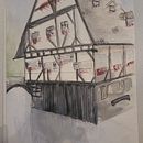 Mein Abschlussprojekt für den Kurs: Architektonische Zeichnung mit Aquarell und Tinte. Esboçado, Desenho, Pintura em aquarela, Ilustração arquitetônica, Sketchbook e Ilustração com tinta projeto de jenniferleuthold - 10.03.2023