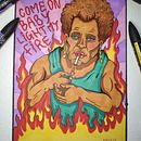 COME ON BABY LIGHT MY FIRE . Een project van Traditionele illustratie van Basilio - 12.03.2023