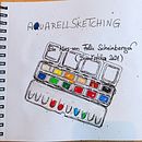 Mein Abschlussprojekt für den Kurs: Aquarellsketching: Drück deine Ideen aus . Een project van Traditionele illustratie,  Schetsen,  Creativiteit,  Tekening, Aquarelschilderen y Sketchbook van tintulantus - 12.03.2023