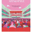 Cover for ARTS & STYLE of the Washington Post. Un proyecto de Ilustración tradicional, Ilustración editorial, Teoría del color y Música de MIGUEL PANG LY - 13.03.2023