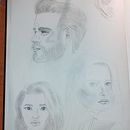 Mi proyecto del curso: Sketchbook de retrato: explora el rostro humano. Un proyecto de Bocetado, Dibujo, Dibujo de Retrato, Dibujo artístico y Sketchbook de Patricia Vallecillo Hernández - 13.03.2023