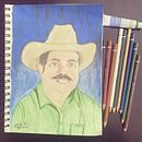 Mi proyecto del curso: Retrato creativo en claroscuro con lápiz. Traditional illustration, Pencil Drawing, Portrait Drawing, Artistic Drawing, and Colored Pencil Drawing project by Anna Marisa - 03.13.2023