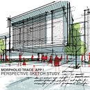 Morpholio Trace / Perspective Sketch Study. Architecture, Design, and Traditional illustration project by AMIN ZAKARIA - 03.14.2023