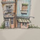 My project for course: Expressive Architectural Sketching with Colored Markers. Ilustração arquitetônica, Sketchbook, Ilustração com tinta, Esboçado, e Desenho projeto de Yvette Oosthuizen - 17.03.2023