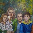 Um dia feliz. Een project van  Olieverfschilderij van cristina santiago - 14.01.2023